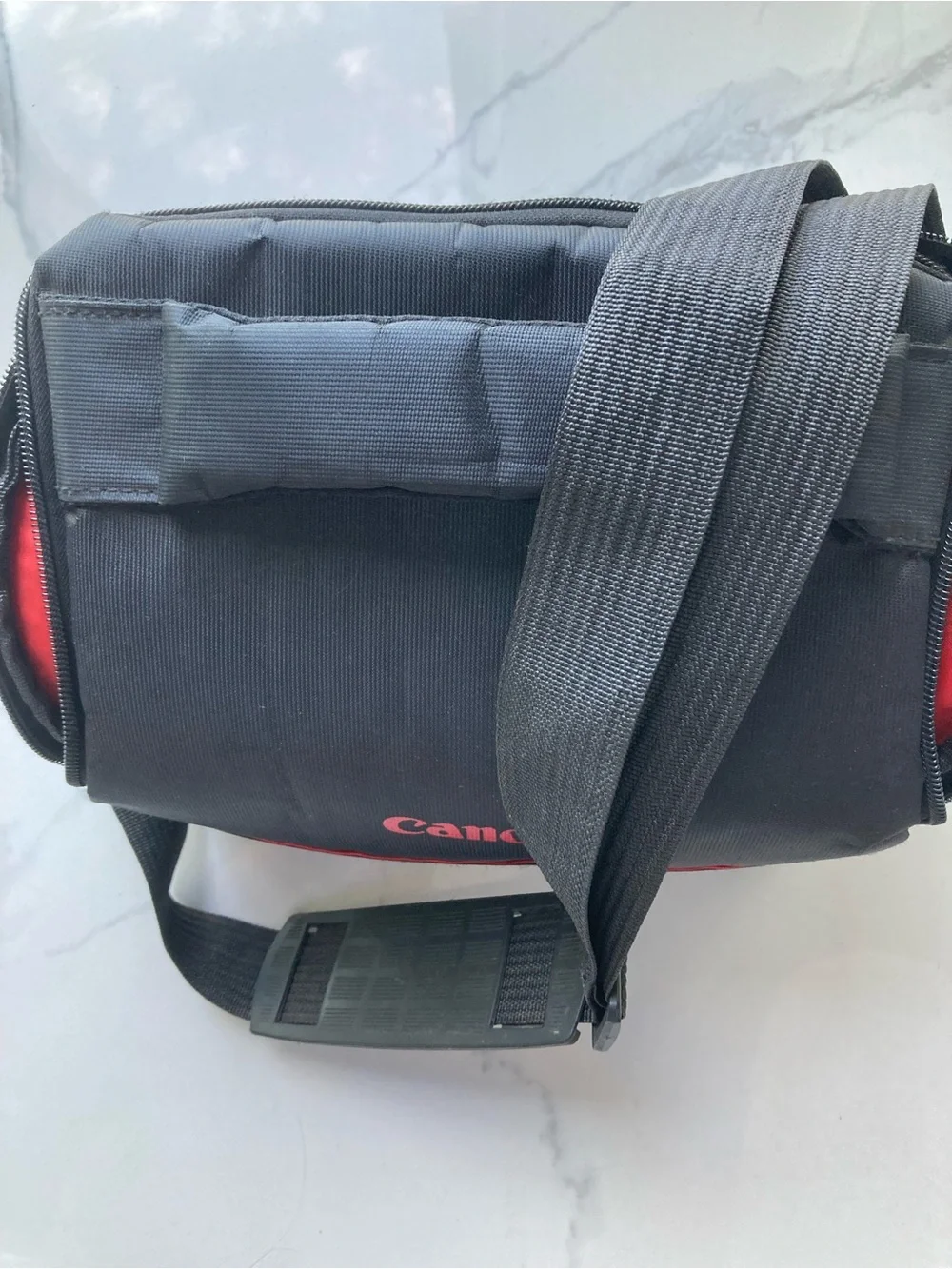 Canon Black Camera Carry Bag with Red Trim